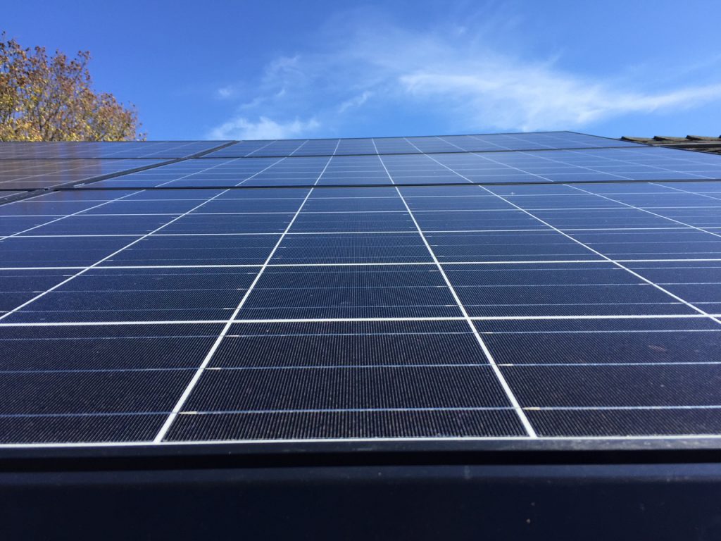 Solar systems can produce electricity to offset the electricity you use to charge an EV. Our 6.2 kW rooftop solar system produces nearly as much electricity as we use for our house and EV.