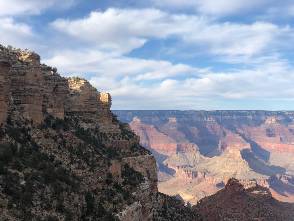 Picture of the Grand Canyon taken during my hike along the Bright Angel Trail.