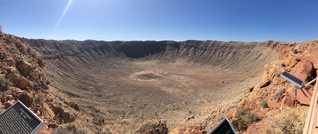 Panoramic view of Meteor Crater.