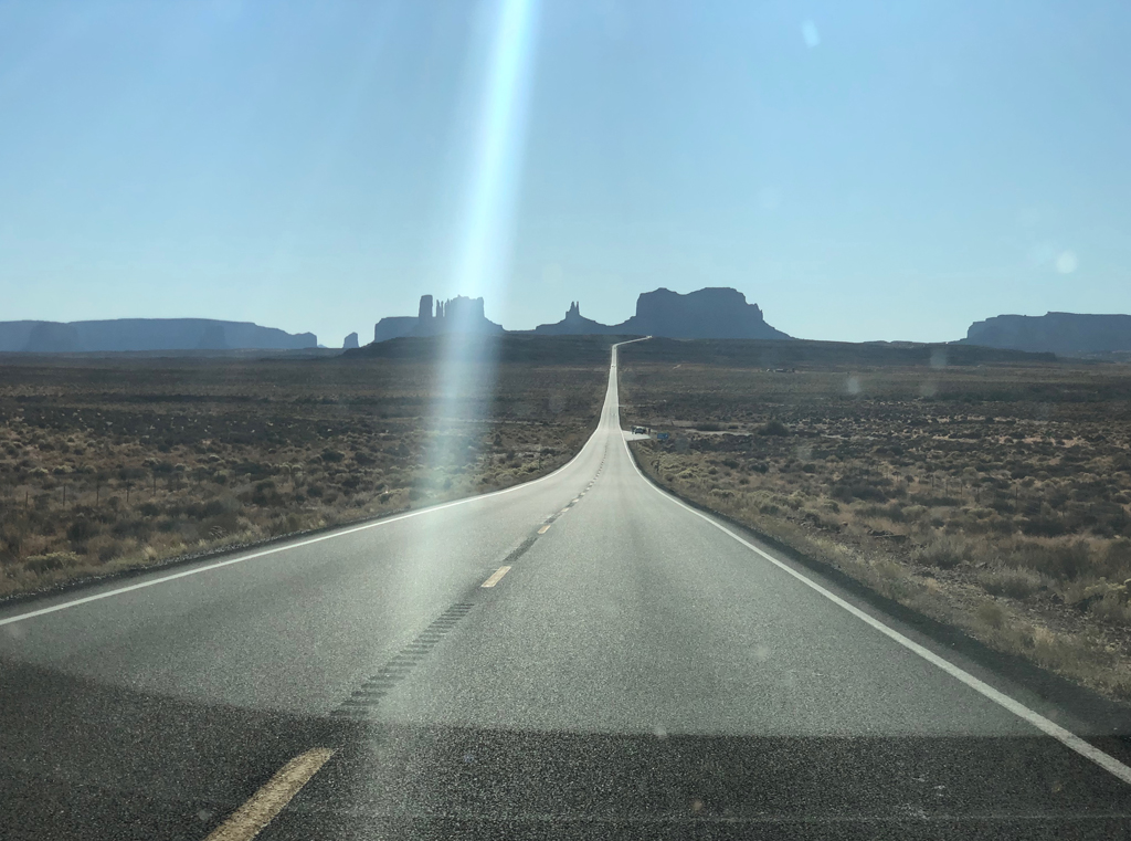 View of Monument Valley from Route 163.