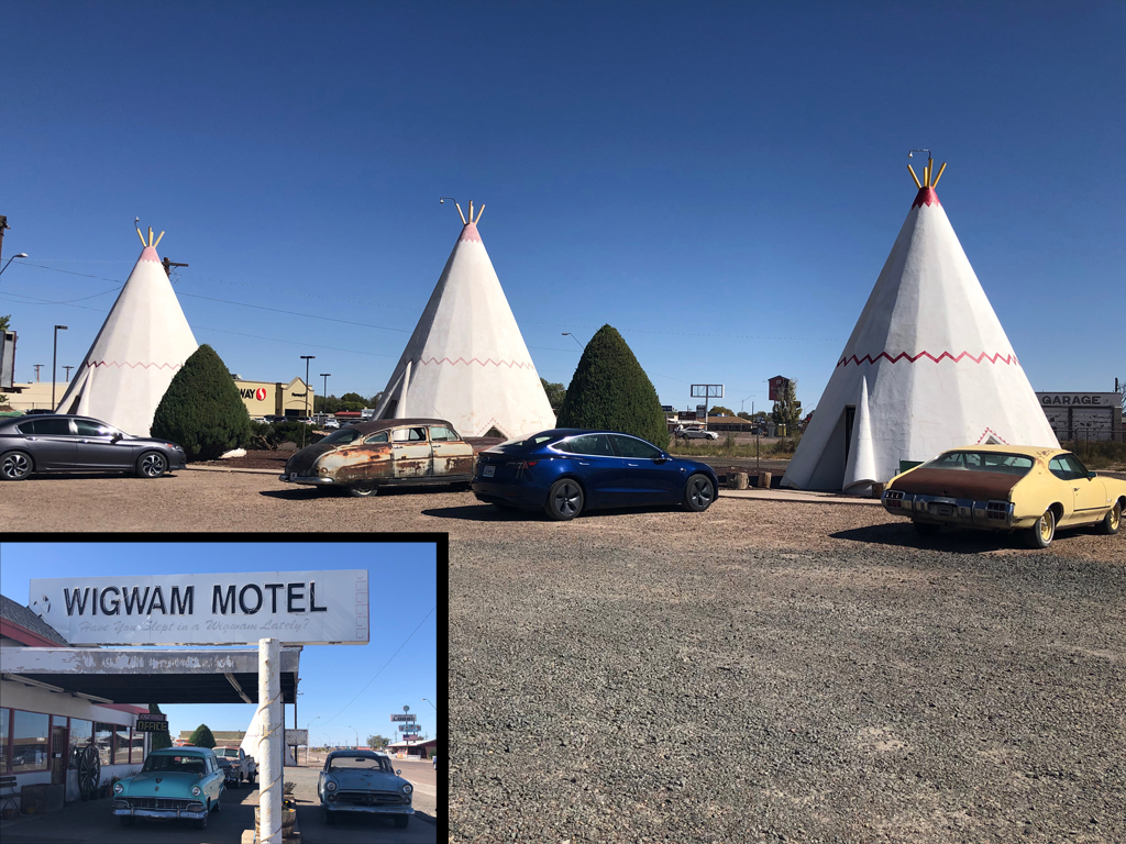 Picture of the Wigwam Motel on Route 66.